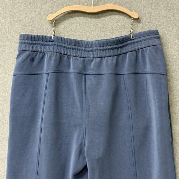 Lululemon Softstreme High Rise Pant Regular Pitch Blue Yoga Athleisure Size 12 - Picture 5 of 9